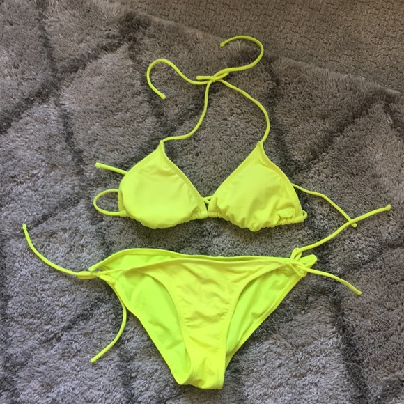 OP Other - ✨ 2 for $20✨ OP bright neon yellow string bikini